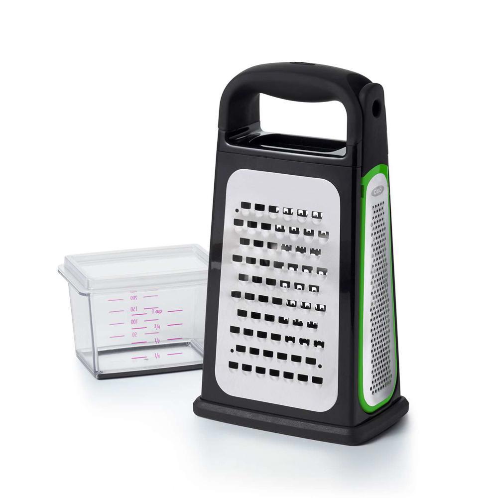 Oxo Goodgrips Etched Box Grater With Removable Zester